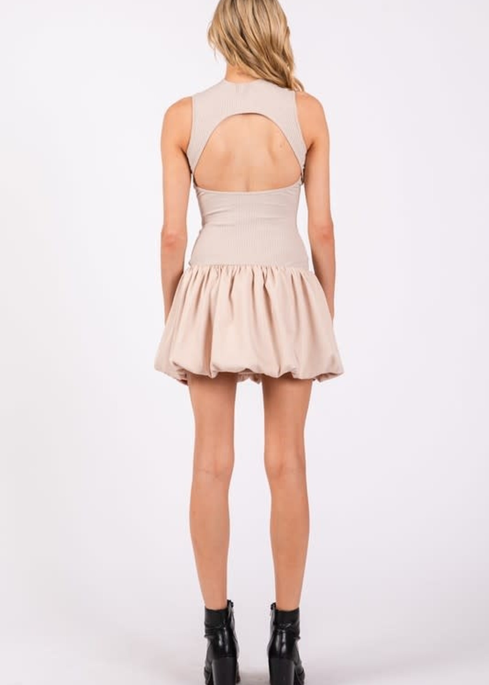 Open Back Bubble Dress (2 Colors)