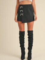 Sparkle Detail Black Skirt