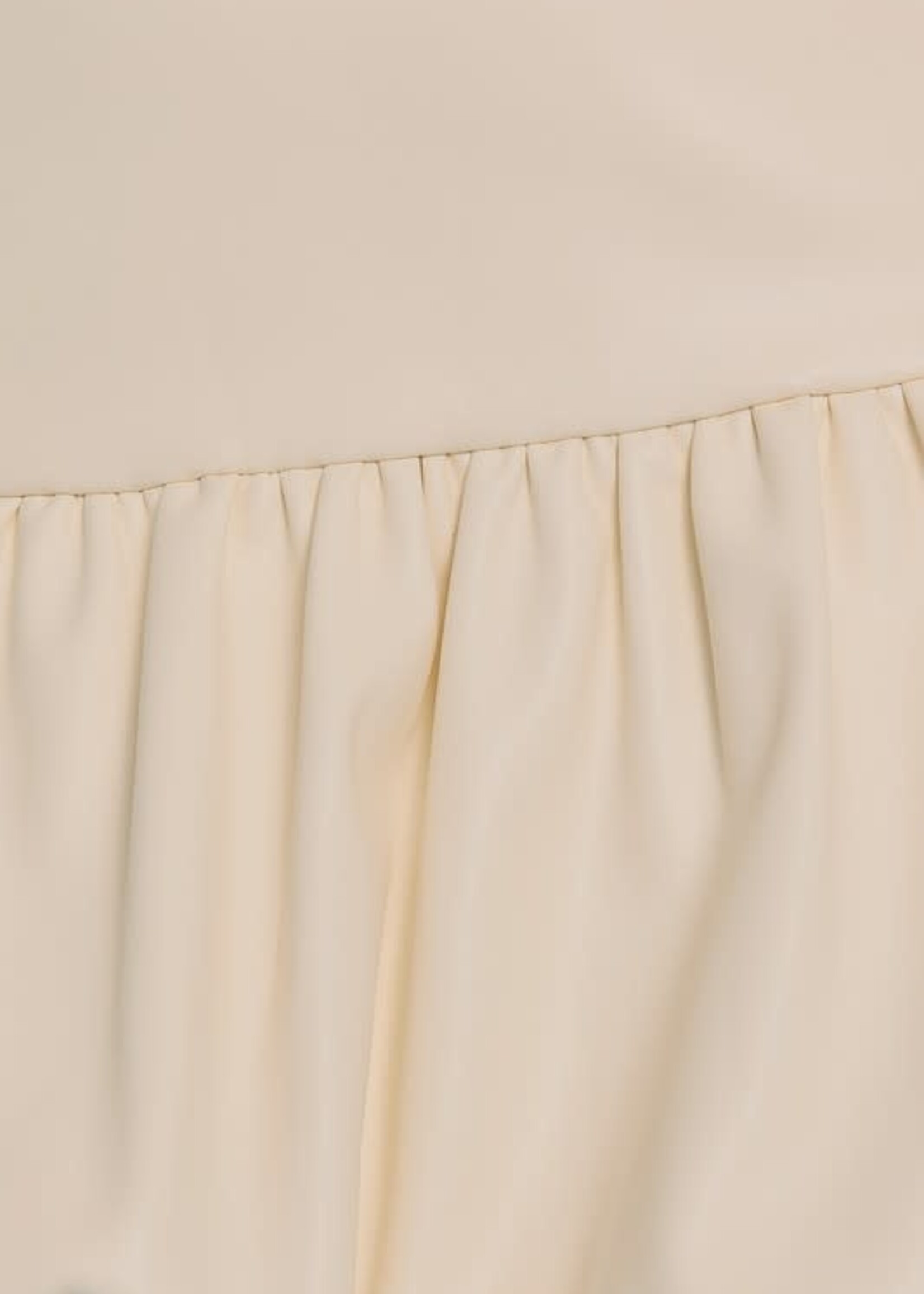 White Leather Bubble Skirt