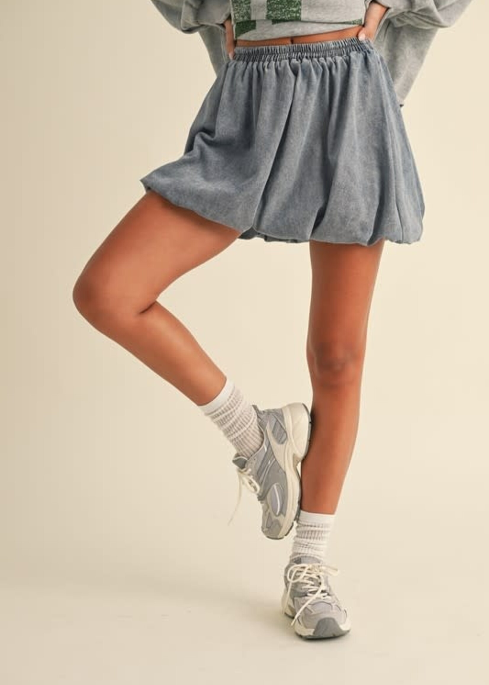 Denim Bubble Skirt