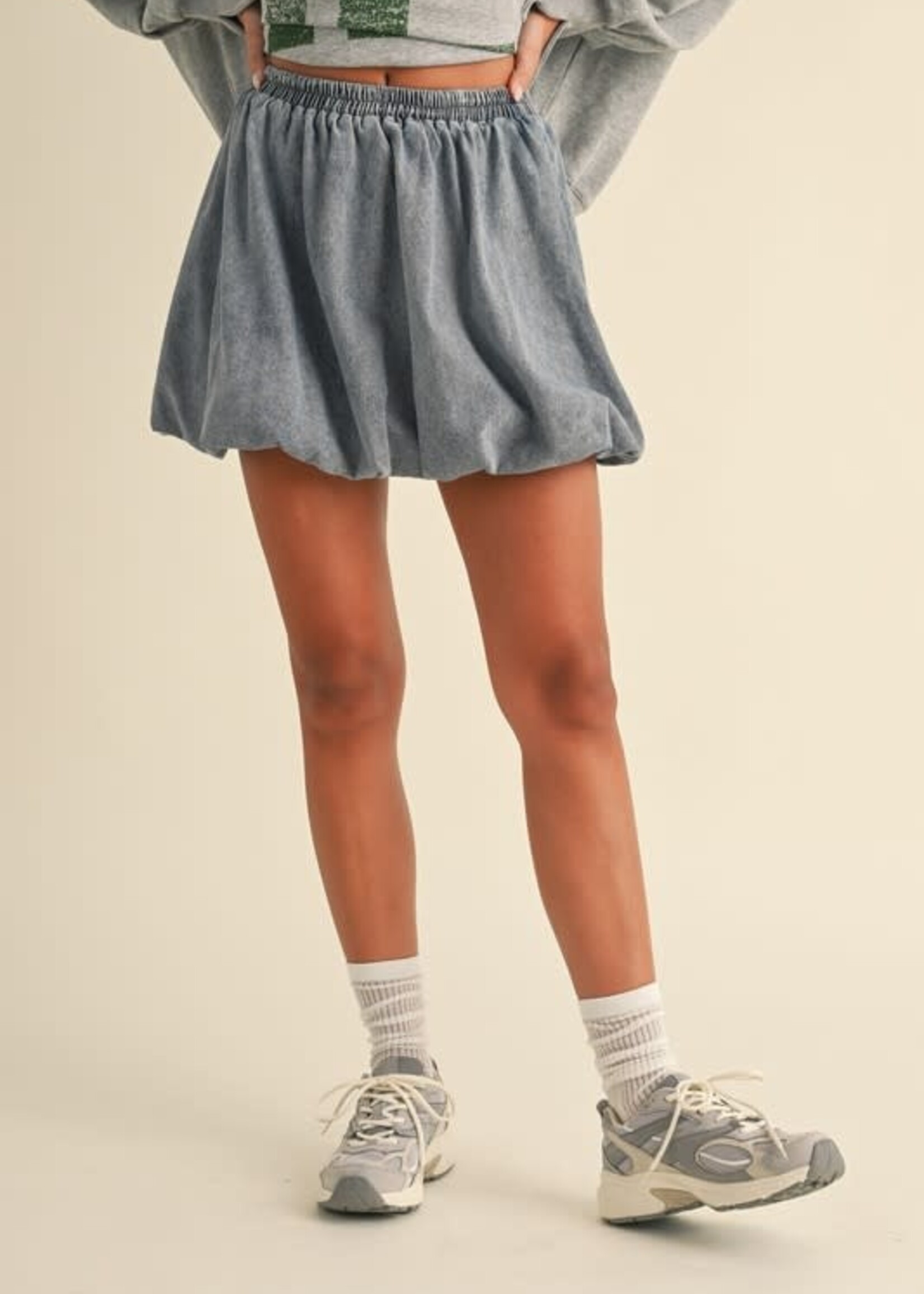 Denim Bubble Skirt