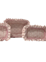 Pink Floral Small Cosmetic Bag