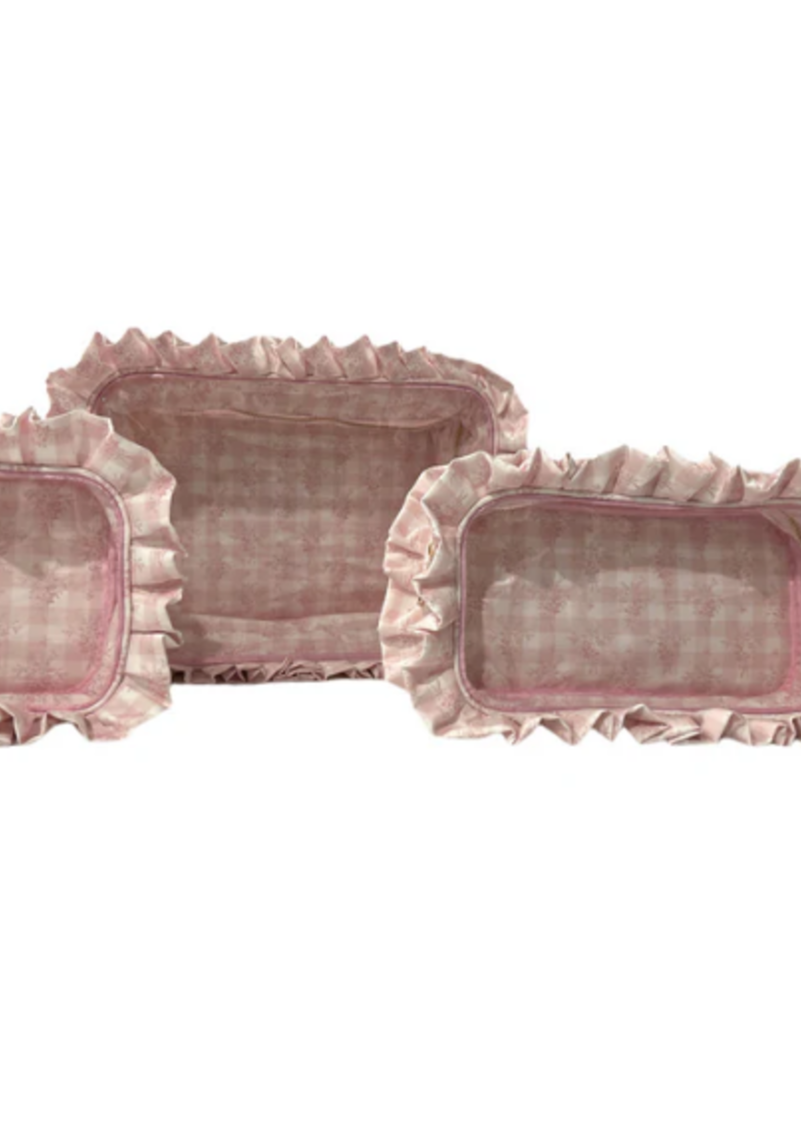 Pink Floral Small Cosmetic Bag