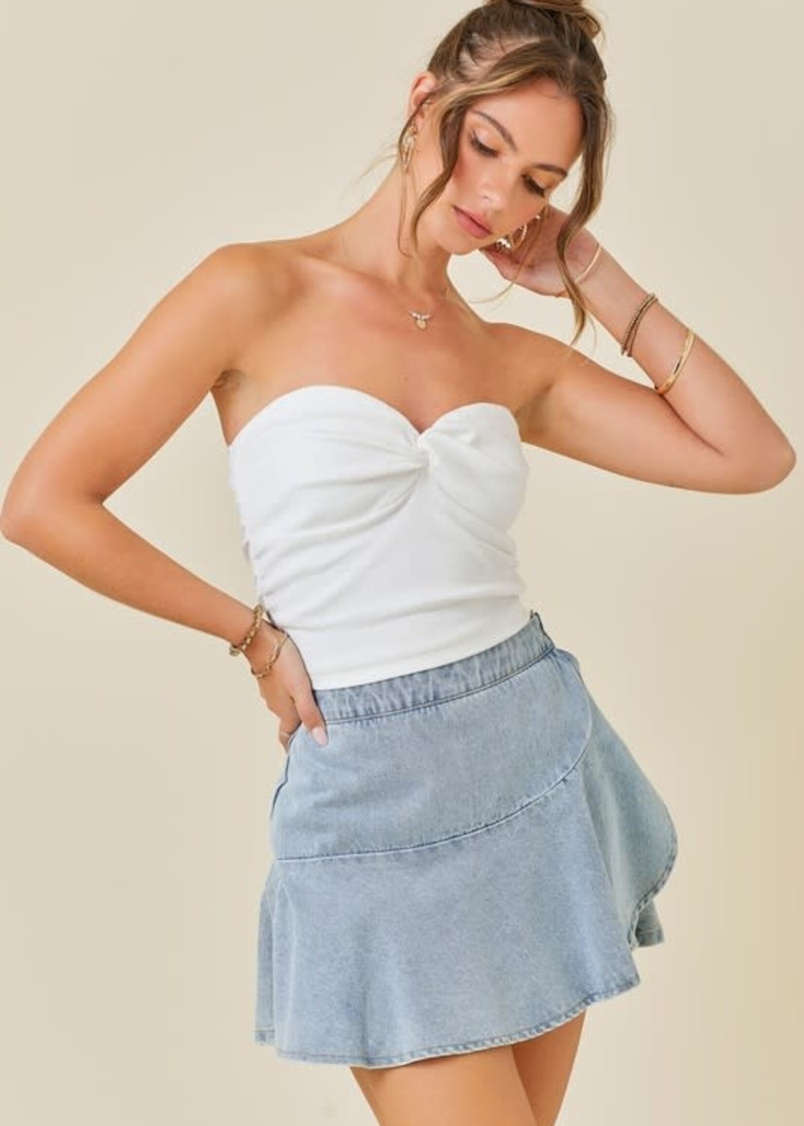 Denim Ruffle Skort (5 Colors)