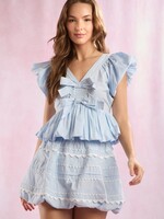 Pretty Rick Rack Bow Top (2 Colors)