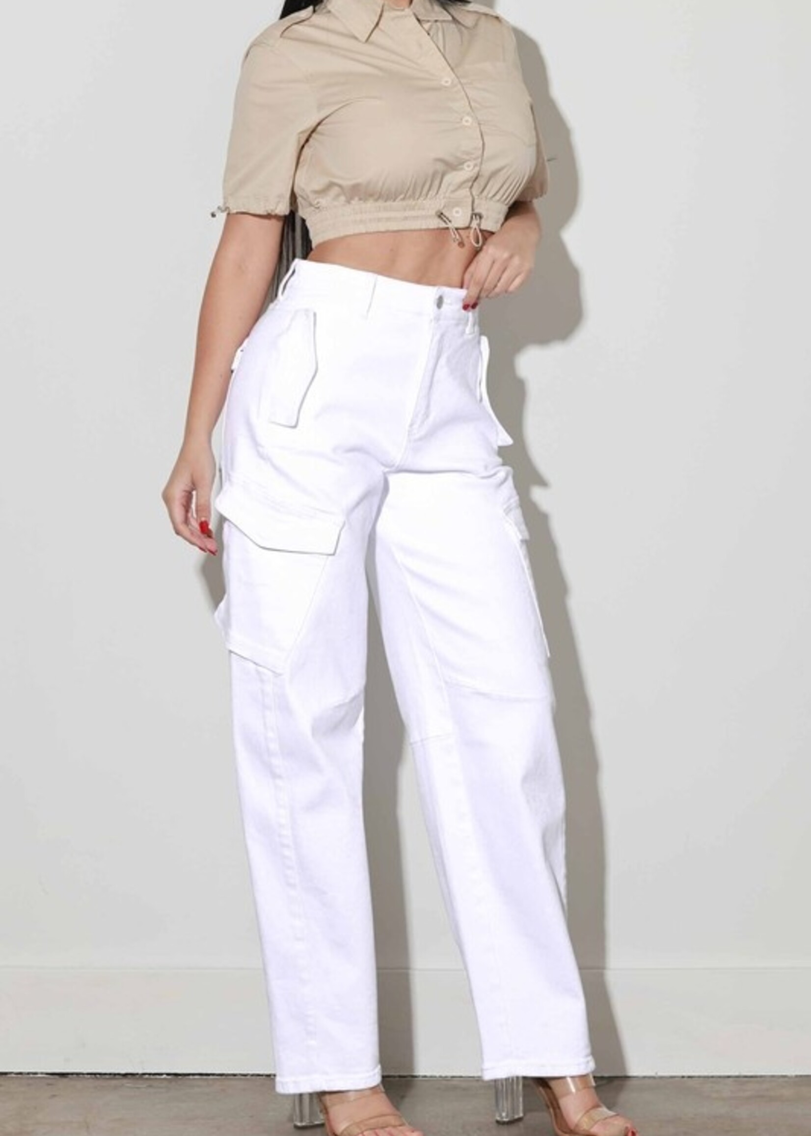 Barrell Cargo White Denim