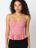 Check Me Out Peplum Top (2 Colors)
