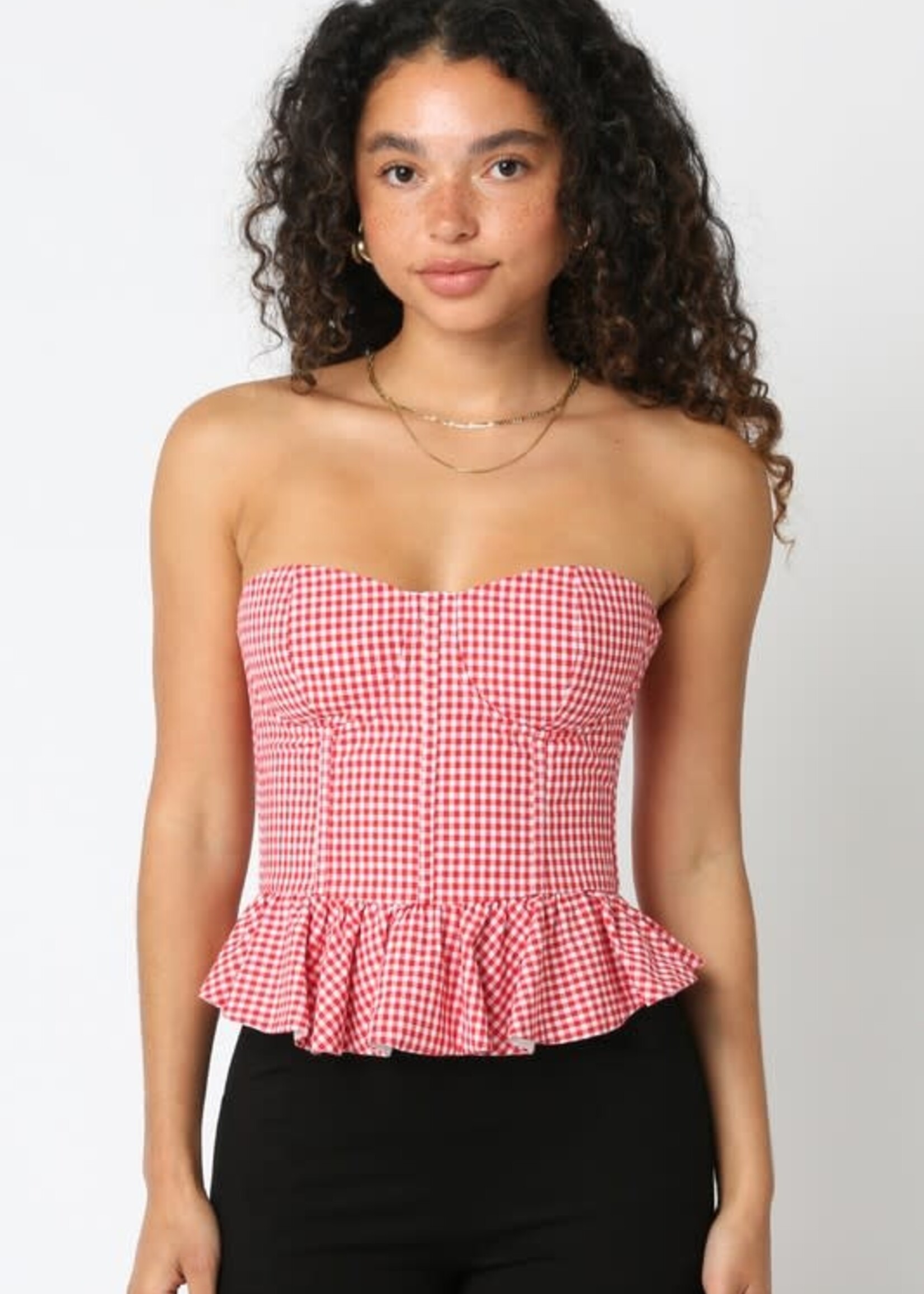 Check Me Out Peplum Top (2 Colors)