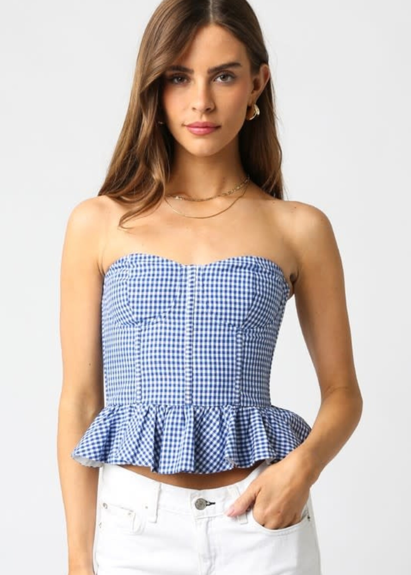 Check Me Out Peplum Top (2 Colors)