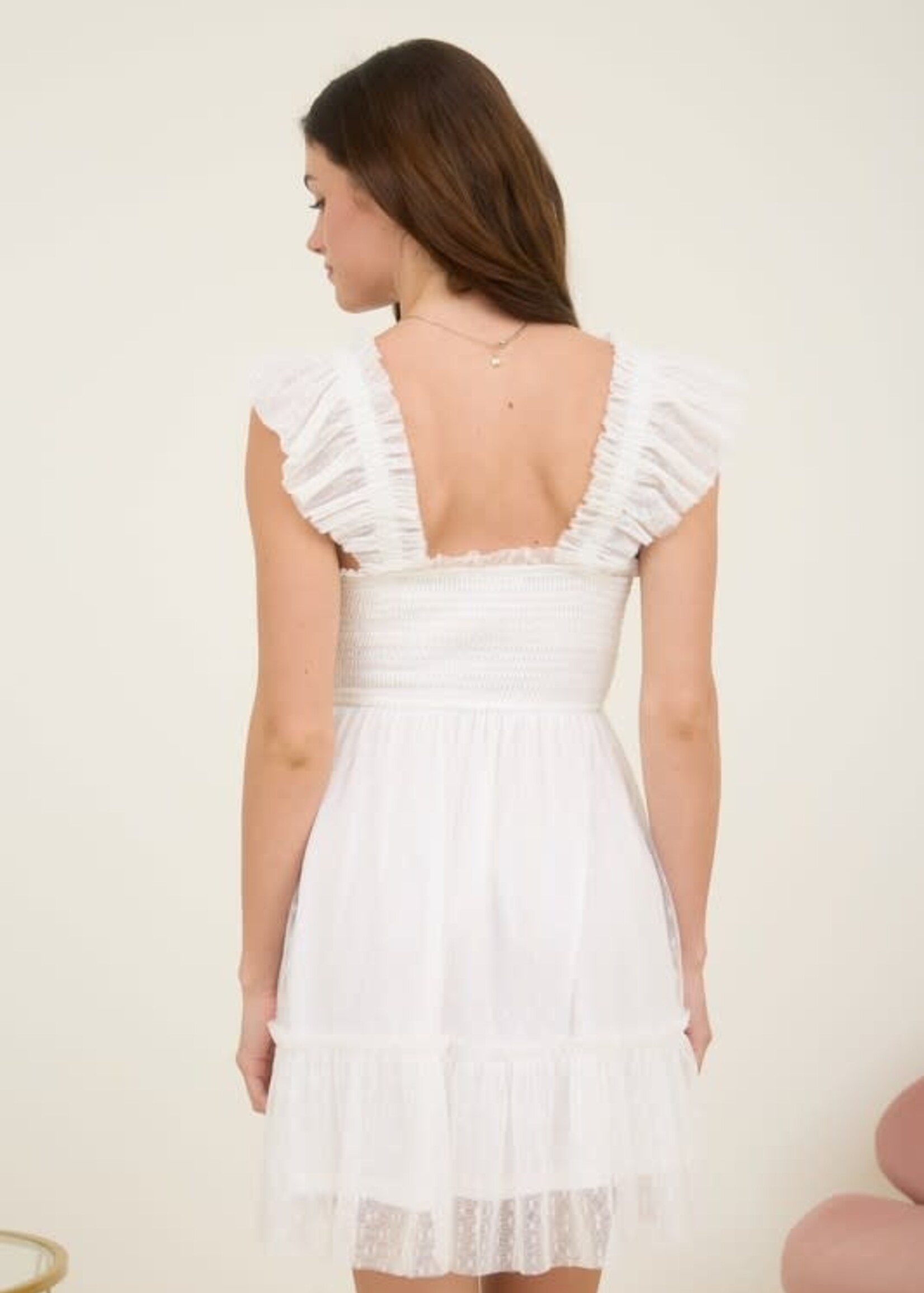 Chffon Ruffle Dress (4 Colors)