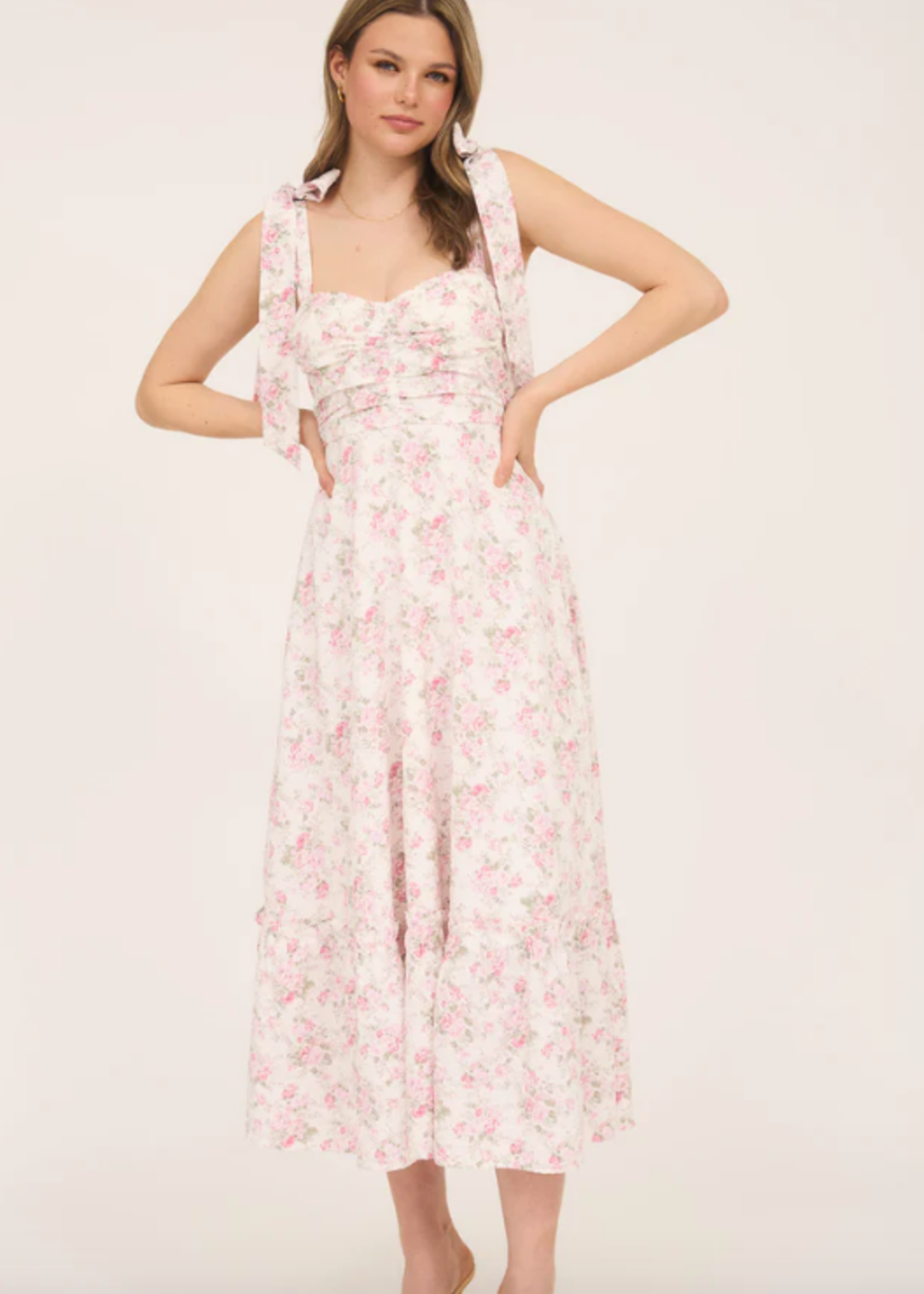 Summer Beautiful Blooms Midi Dress (2 Colors)