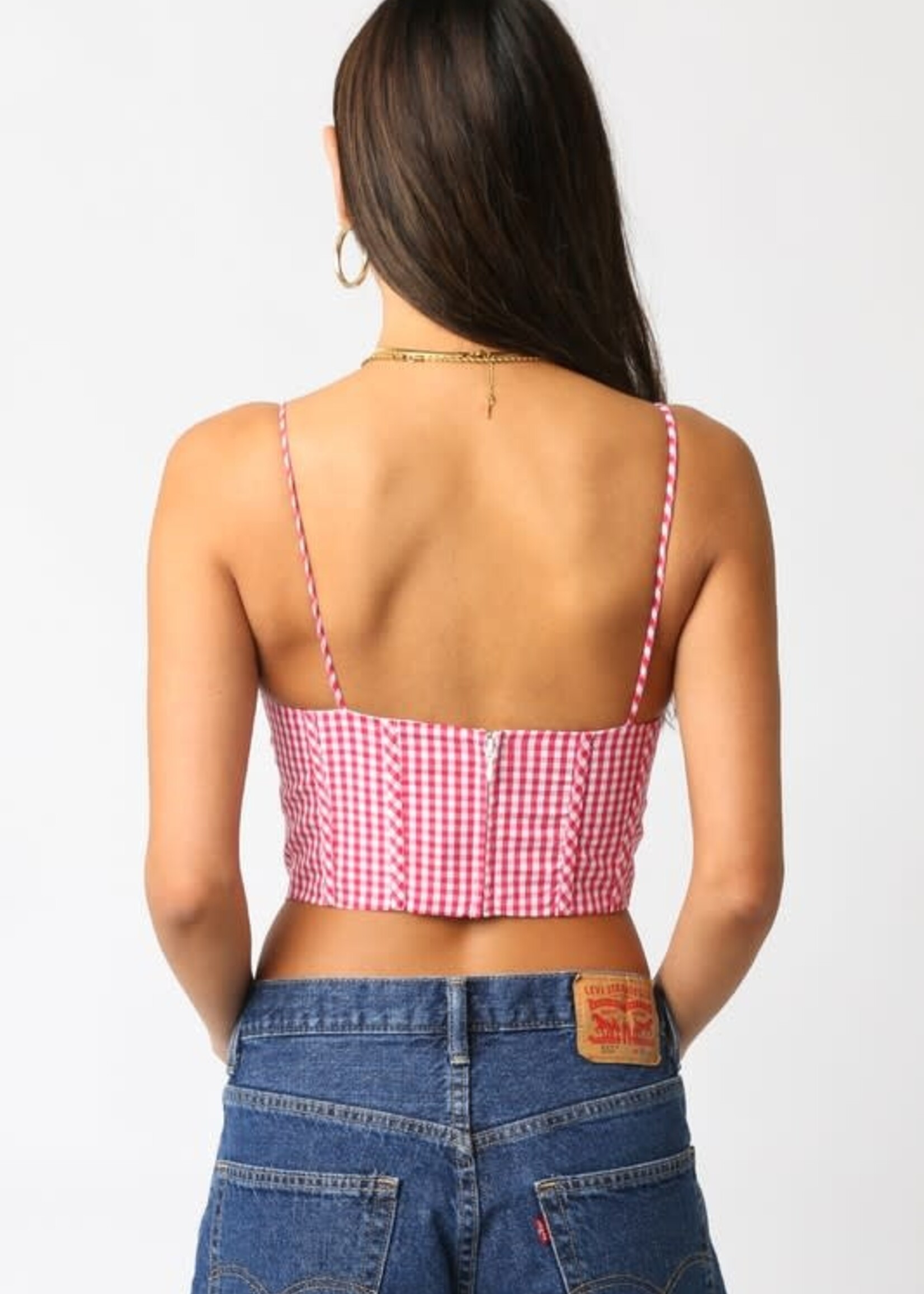 Cutie Gingham Corset Top