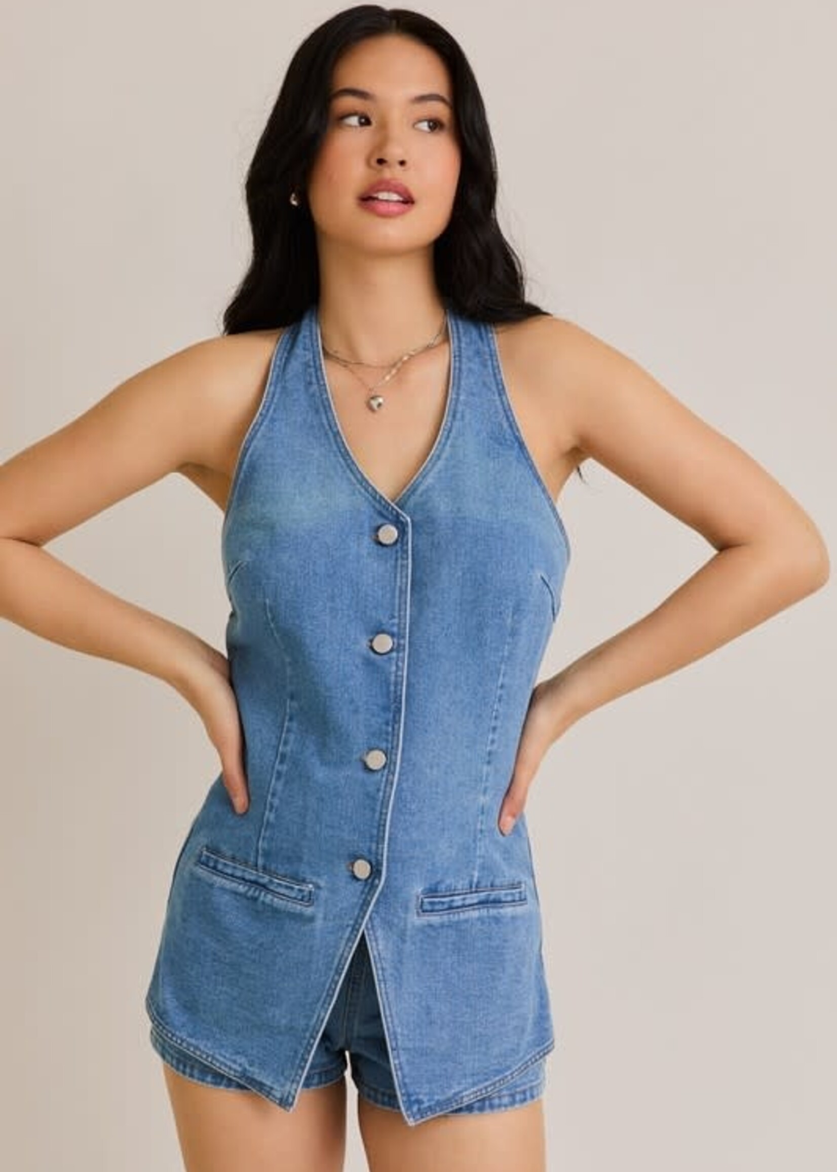 Roundup  Denim Romper