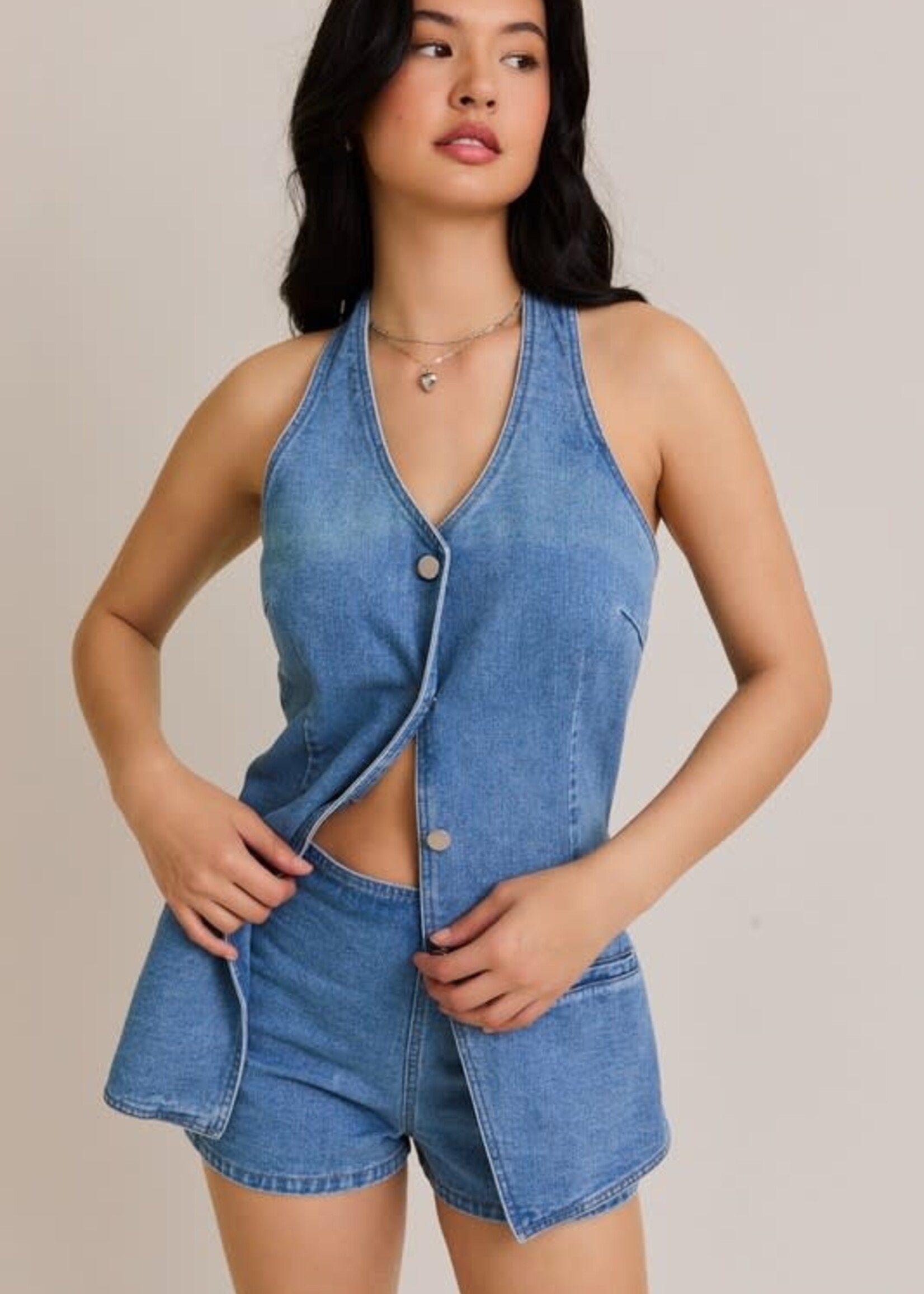 Roundup  Denim Romper