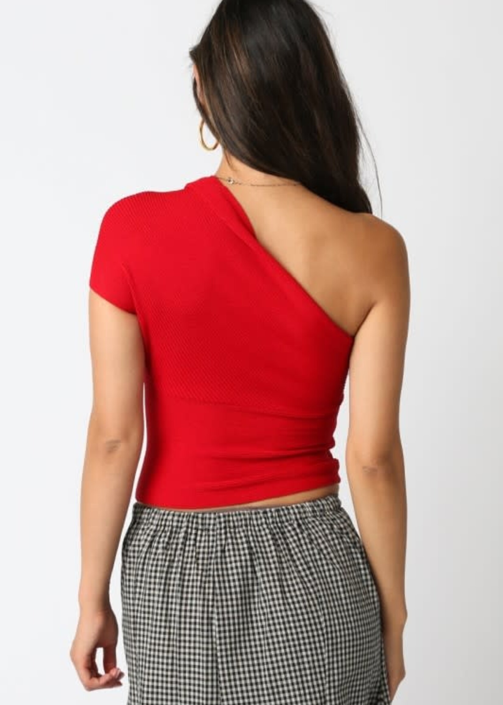 One Shoulder Top (2 Colors)