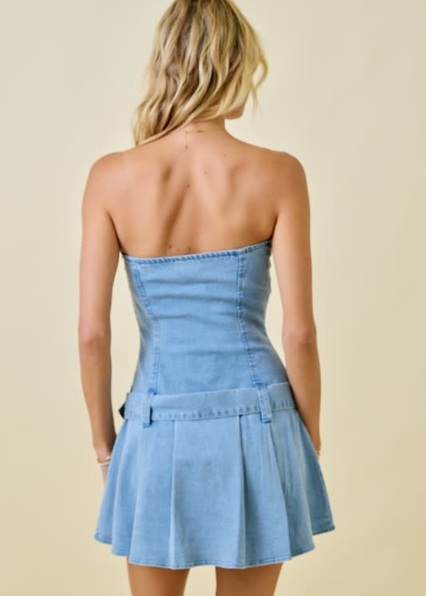 Denim Romper Dress (2 Colors)