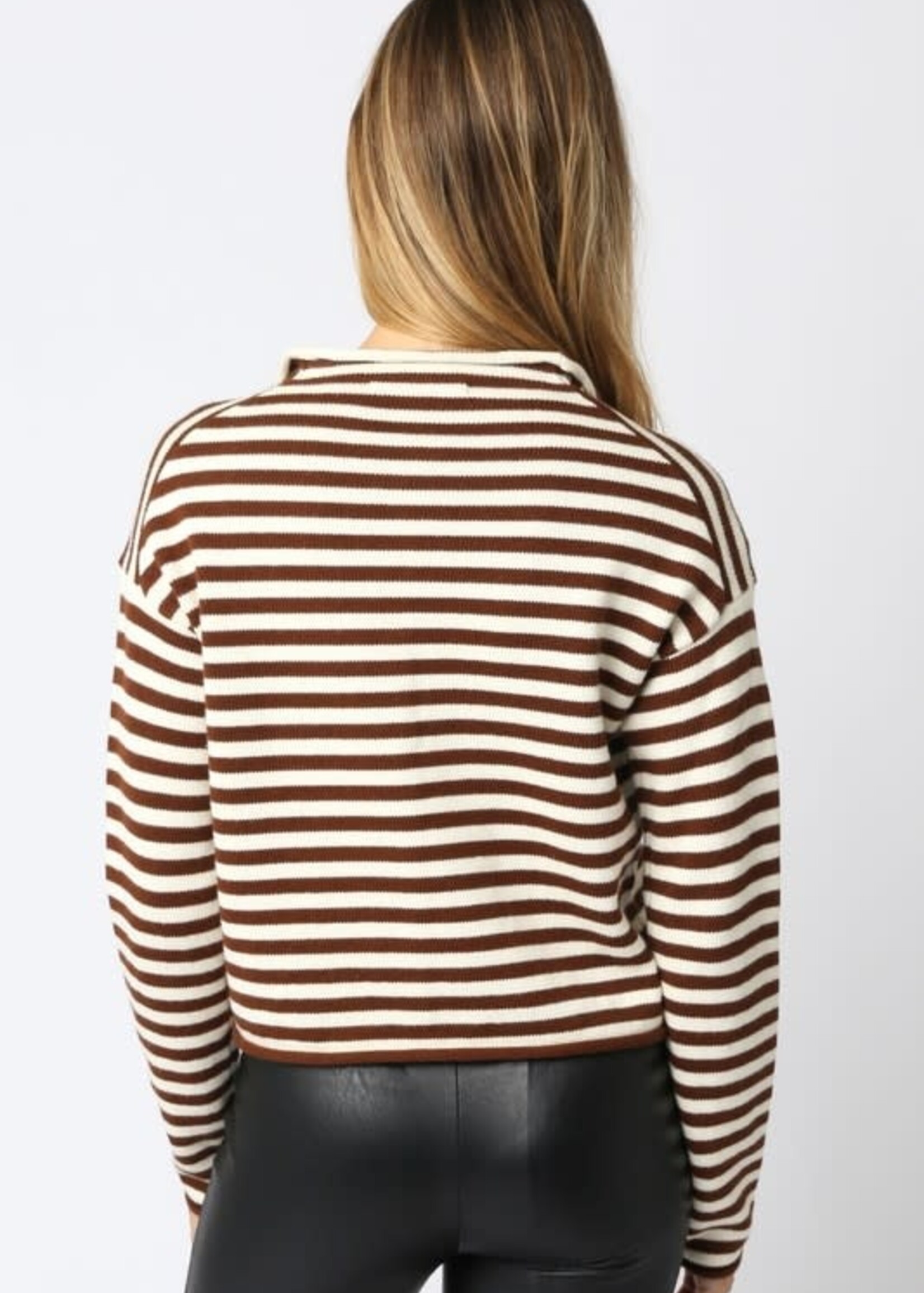 Stripes On Cashmere Cardigan (2 Colors)