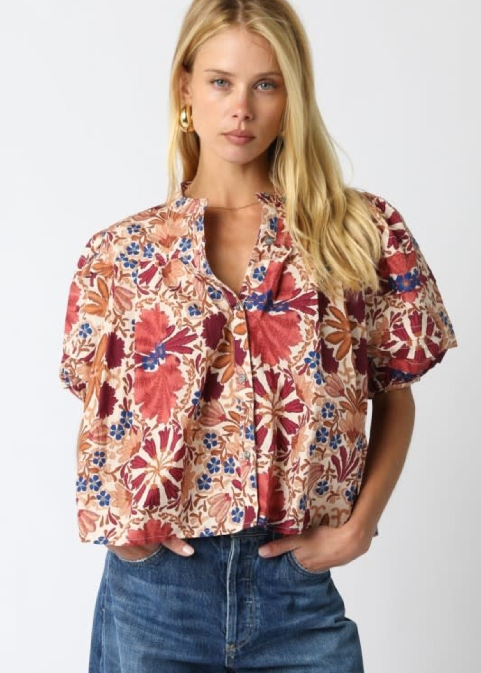 Pretty Fall Pattern Top