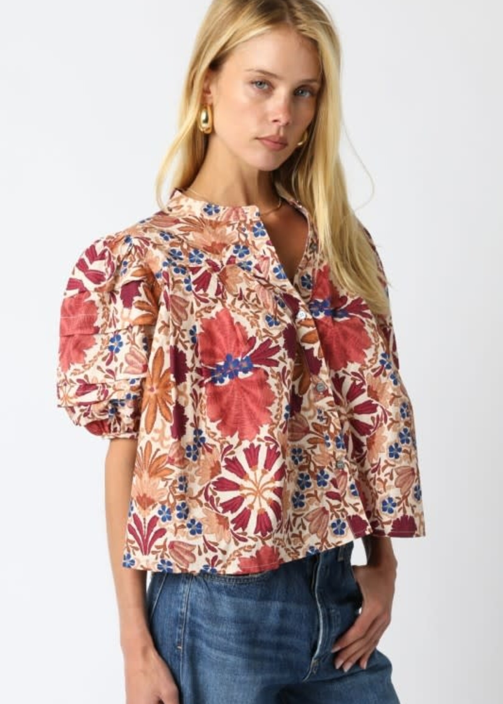 Pretty Fall Pattern Top