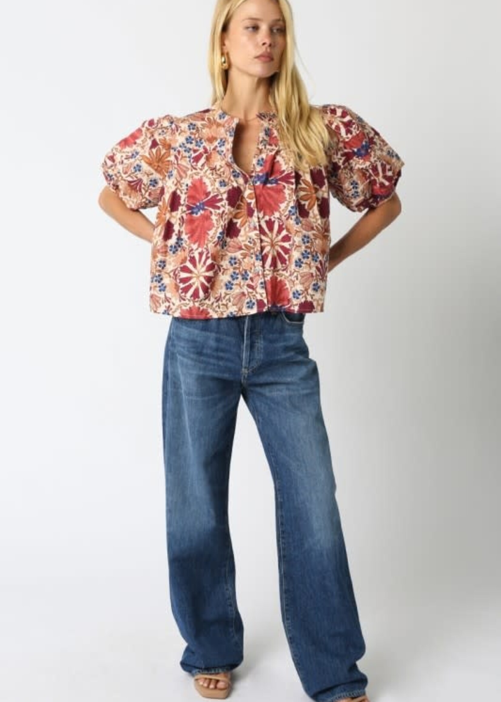 Pretty Fall Pattern Top