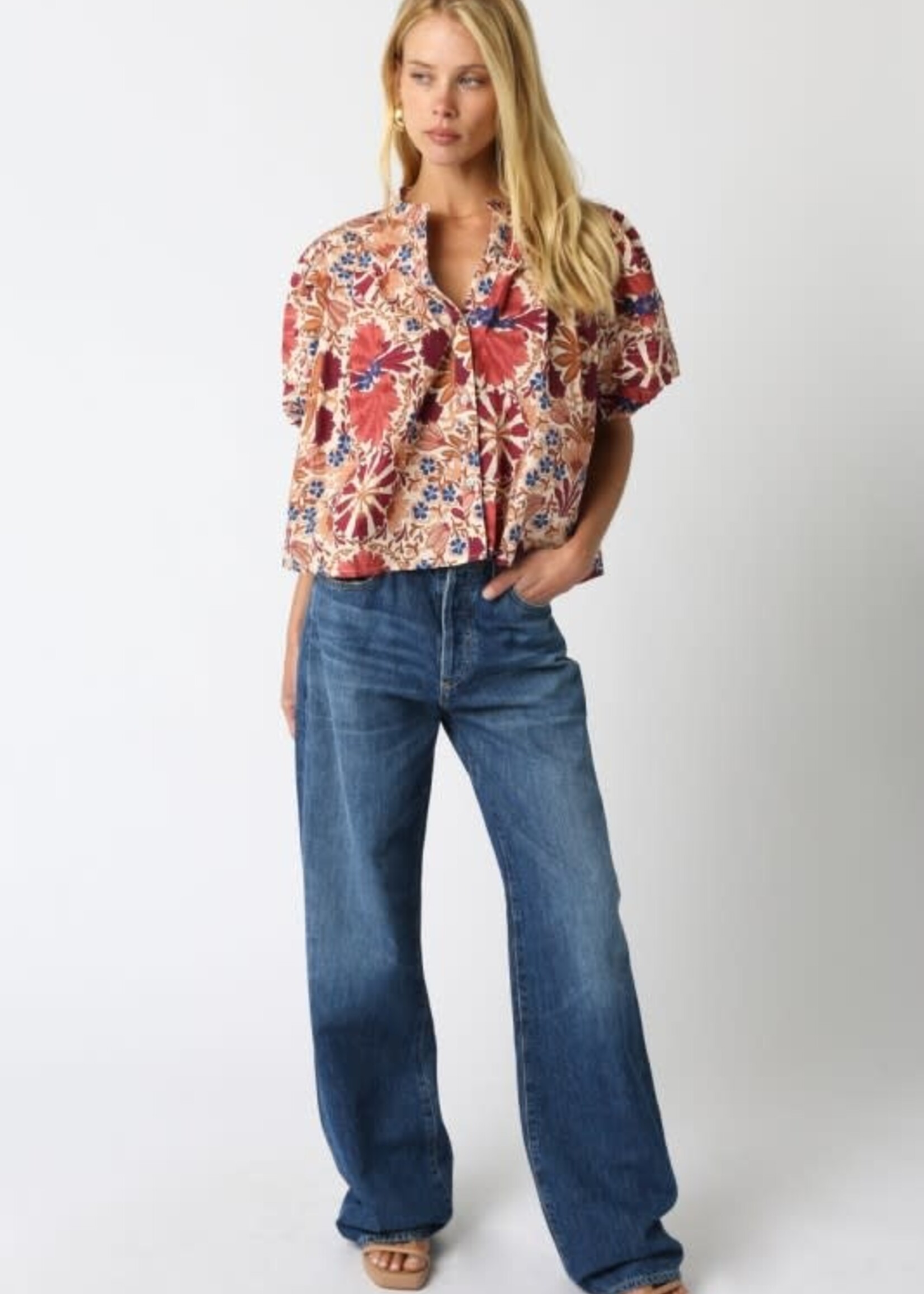 Pretty Fall Pattern Top