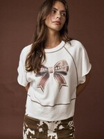 Football Bow Sweatshirt