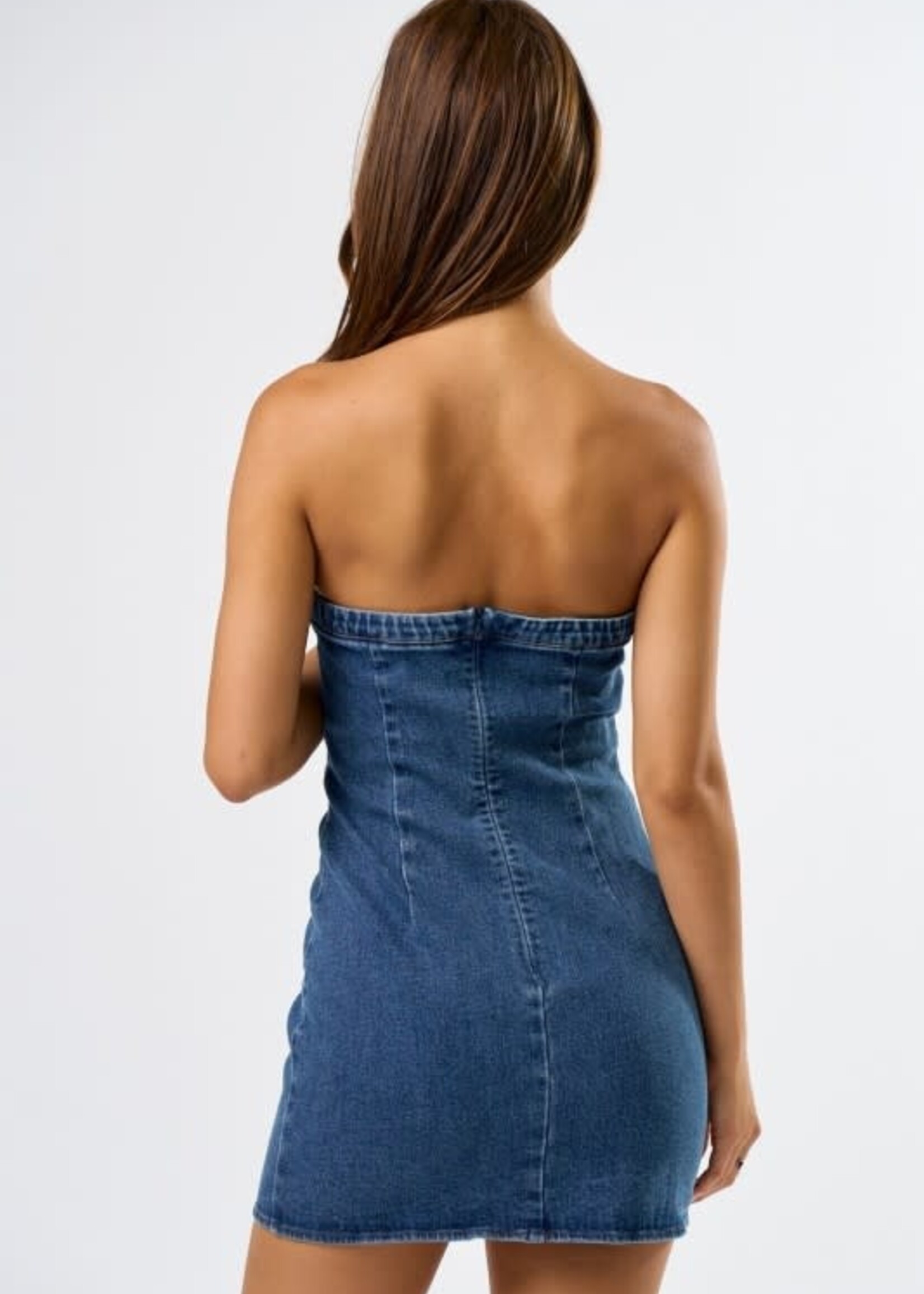 Rock & Rivet Studded Denim Dress