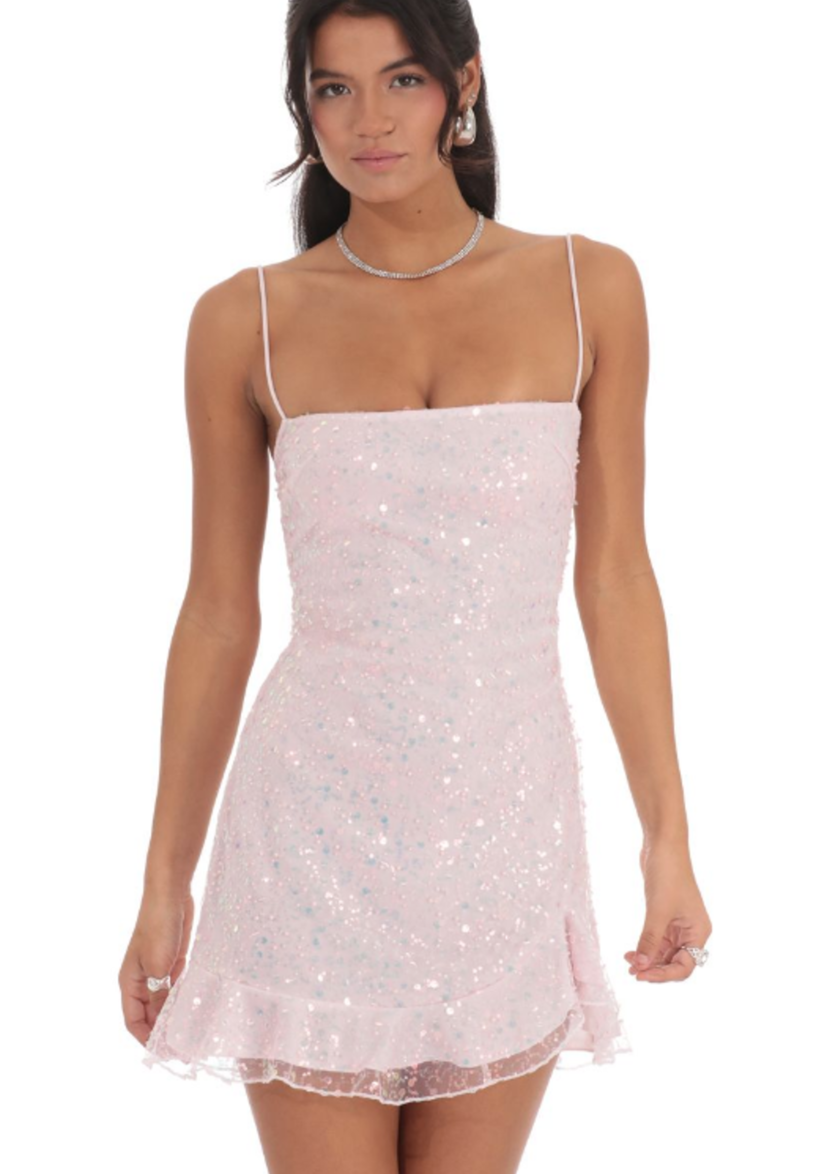 Pink About It Sequin Dress