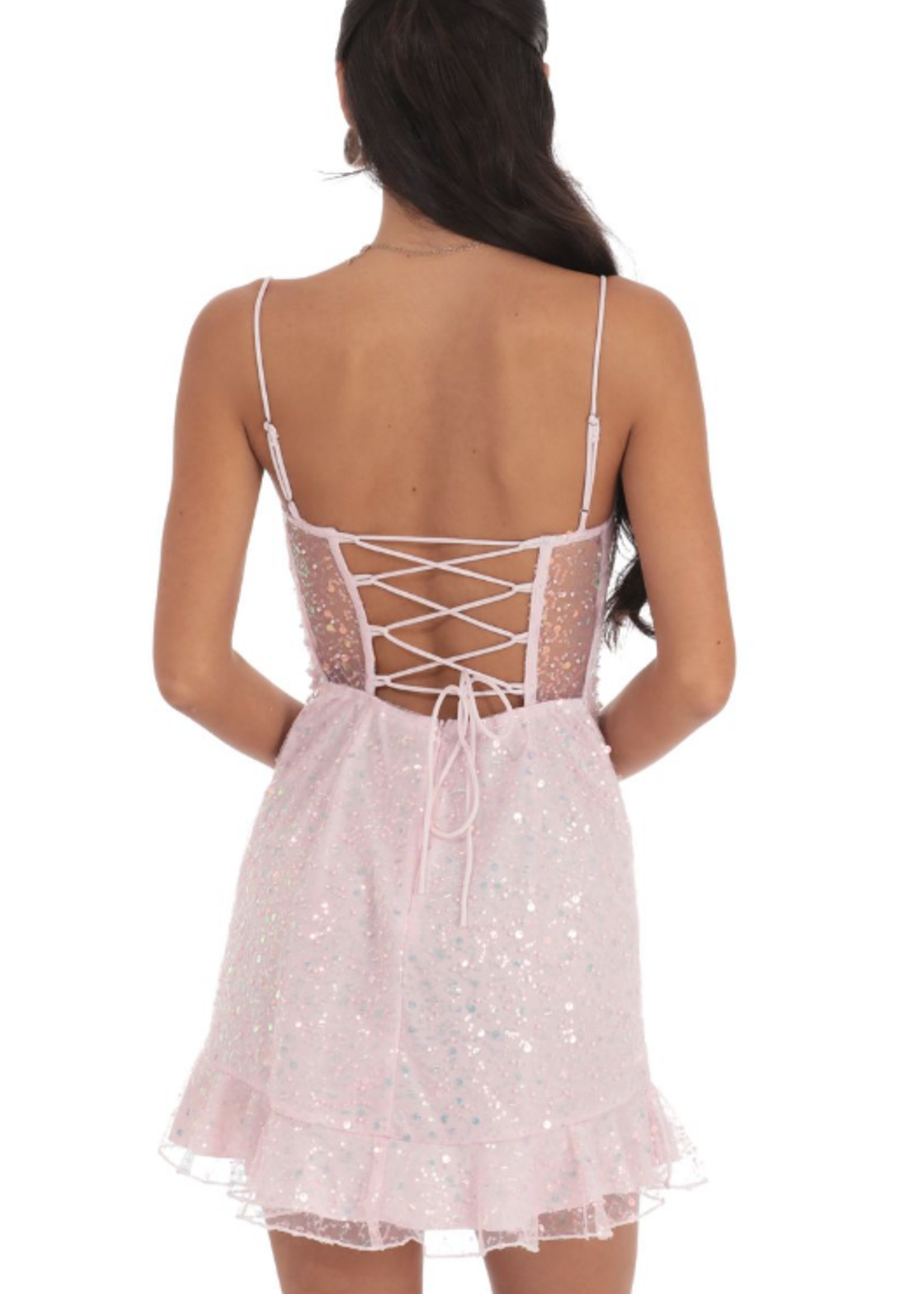 Pink About It Sequin Dress