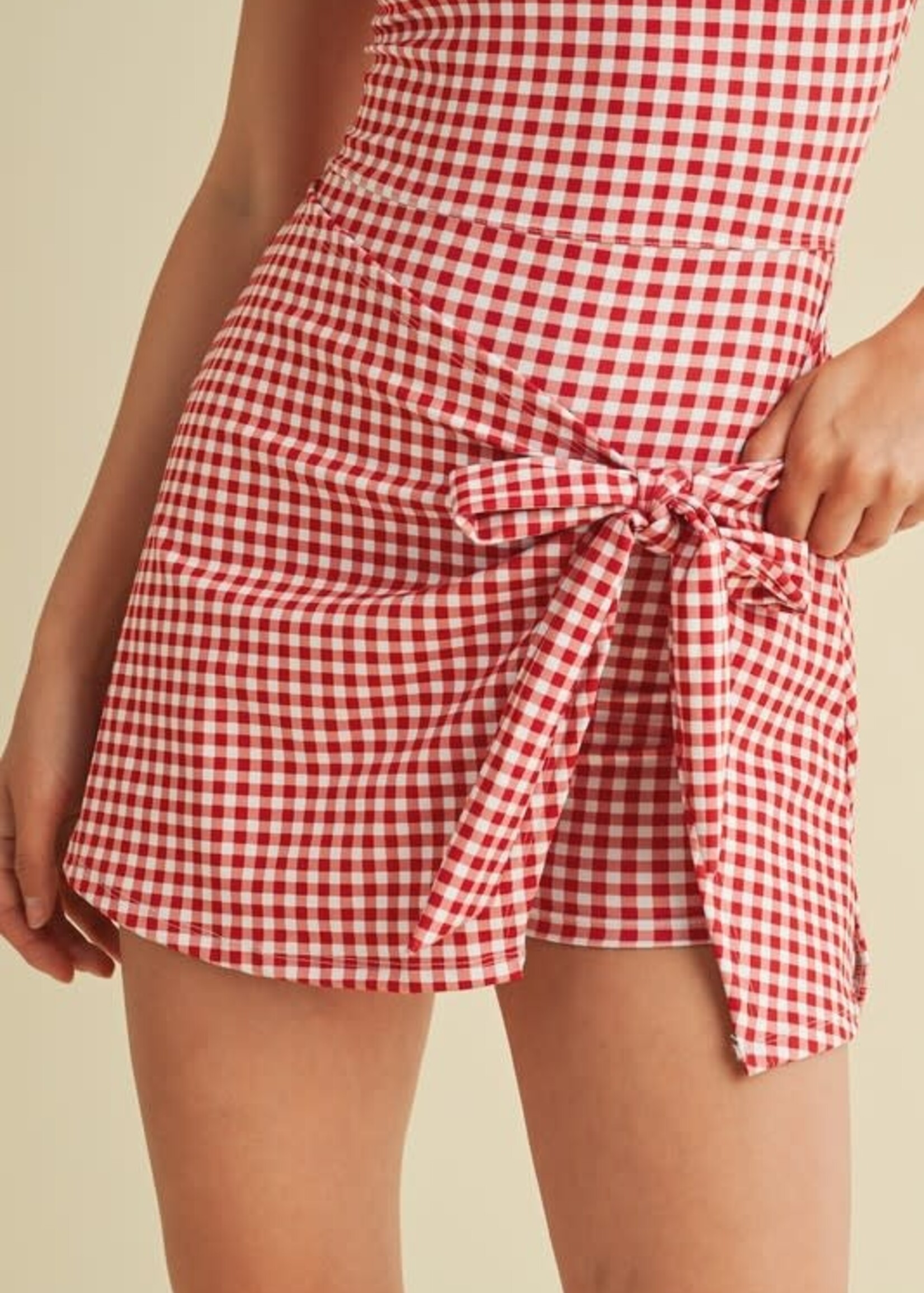 Gingham Wrap Romper (2 Colors)