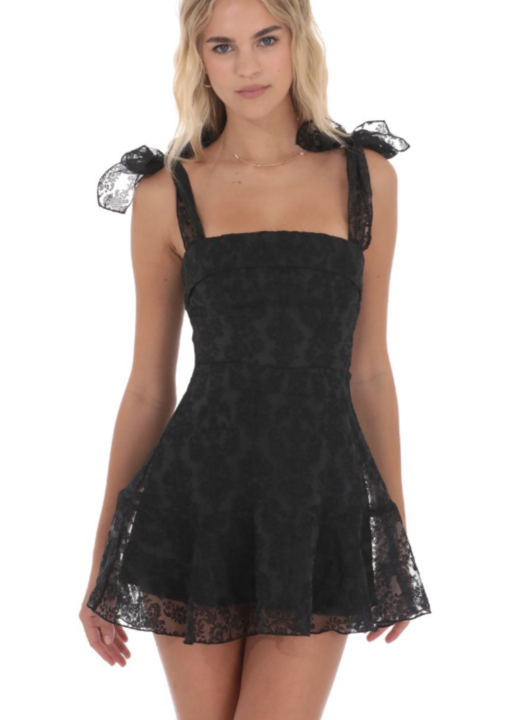 Pretty Bow Fit & Flare Dress