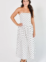 Pretty Polka Midi Dress