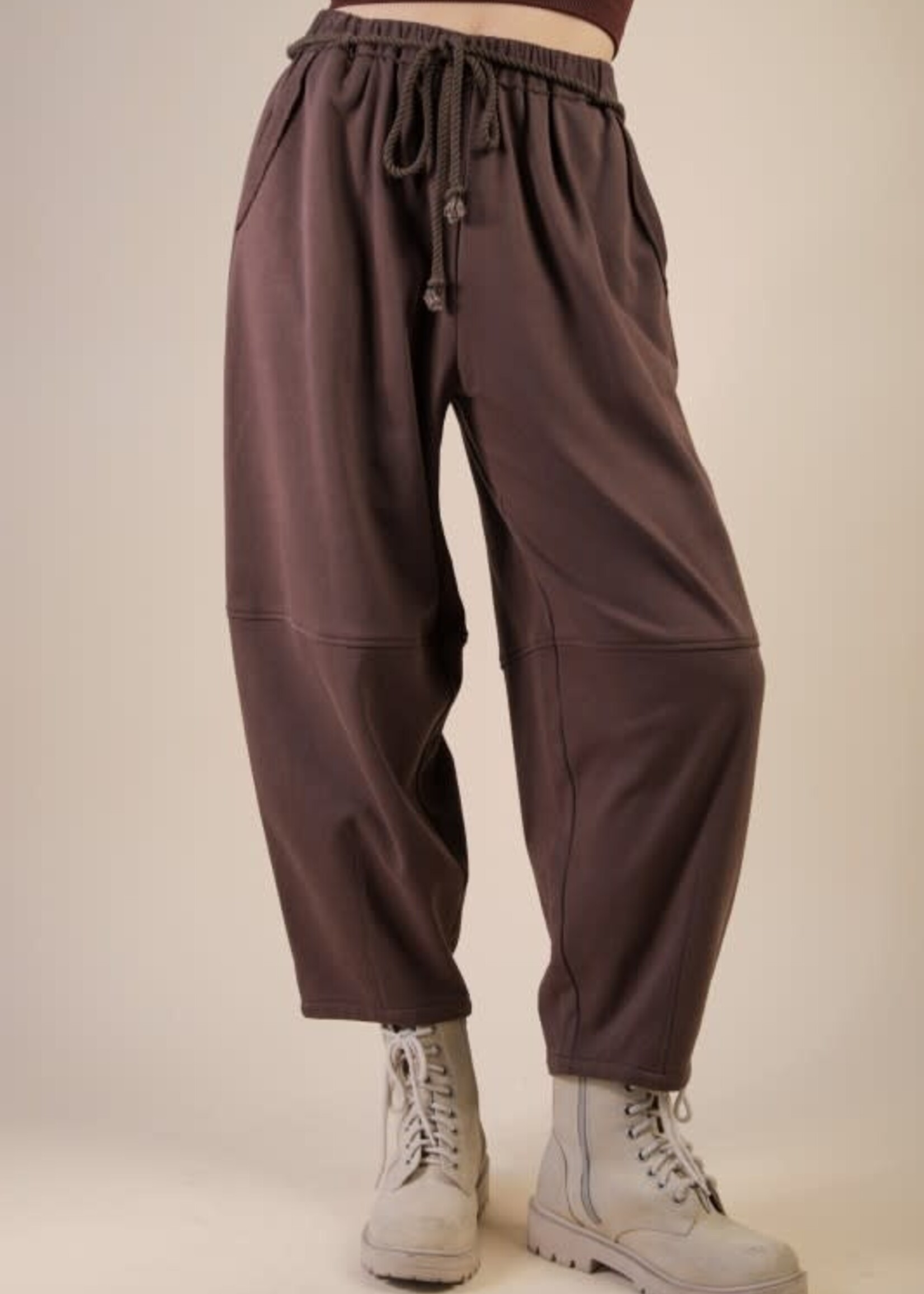 Solid Barrell Joggers (2 Colors)