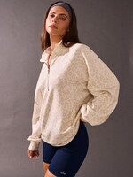 Leopard Quarter Zip Pullover