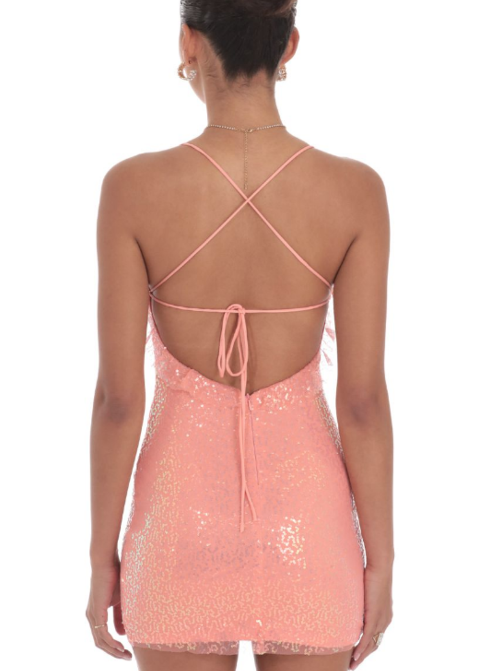 Count on Me Coral Dress