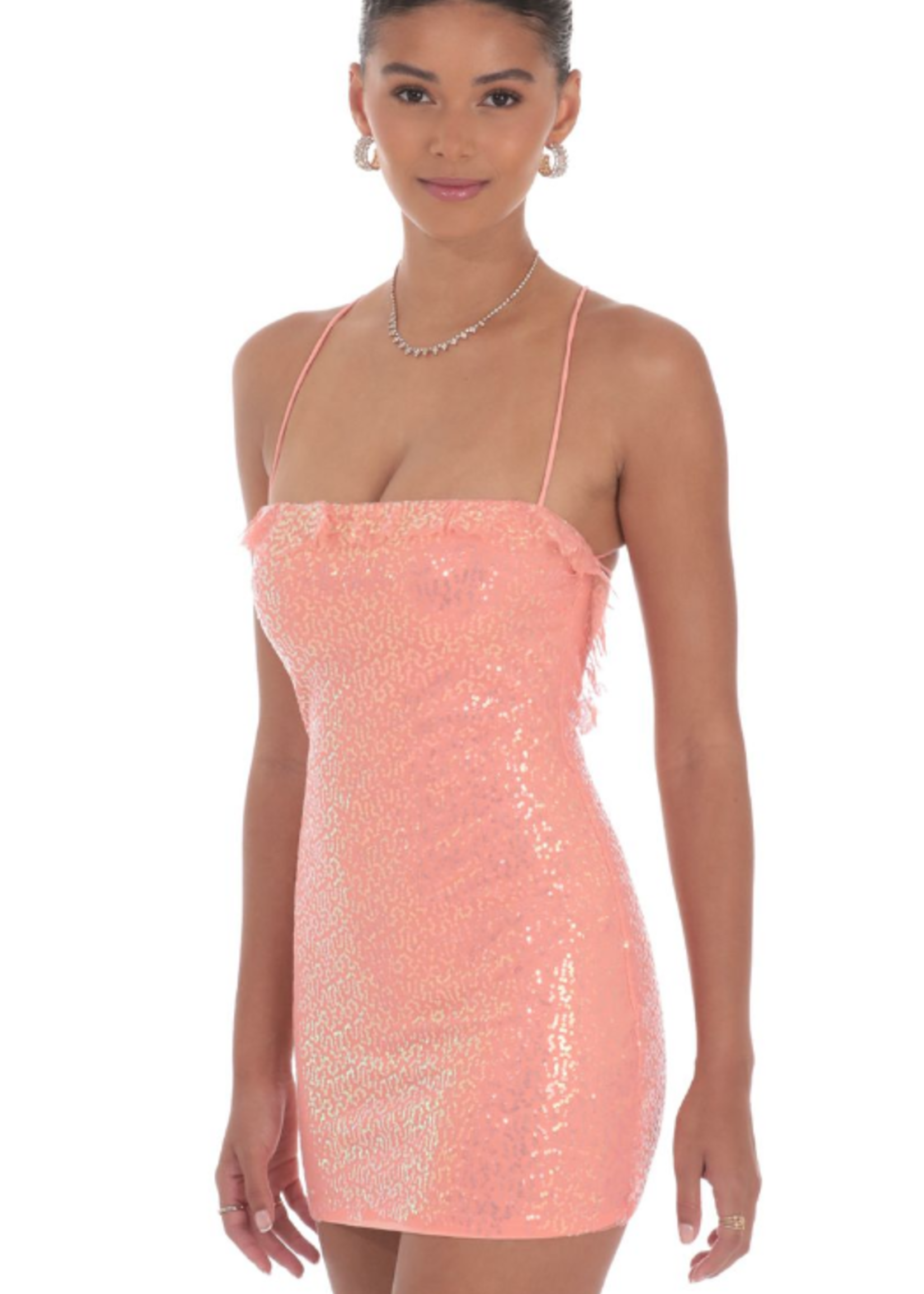 Count on Me Coral Dress