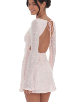 Shine On Pink Sequin Dress
