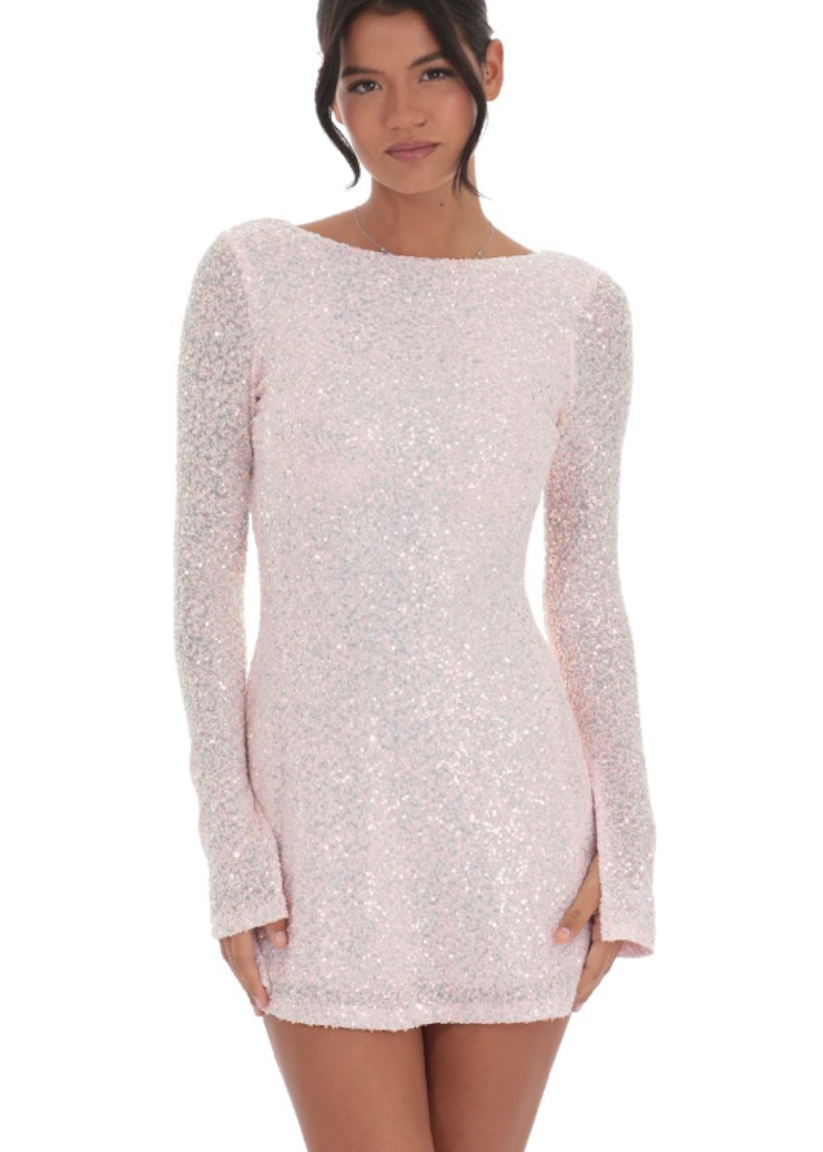 Shine On Pink Sequin Dress