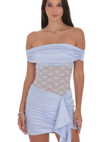 Intricate Detail Blue Dress