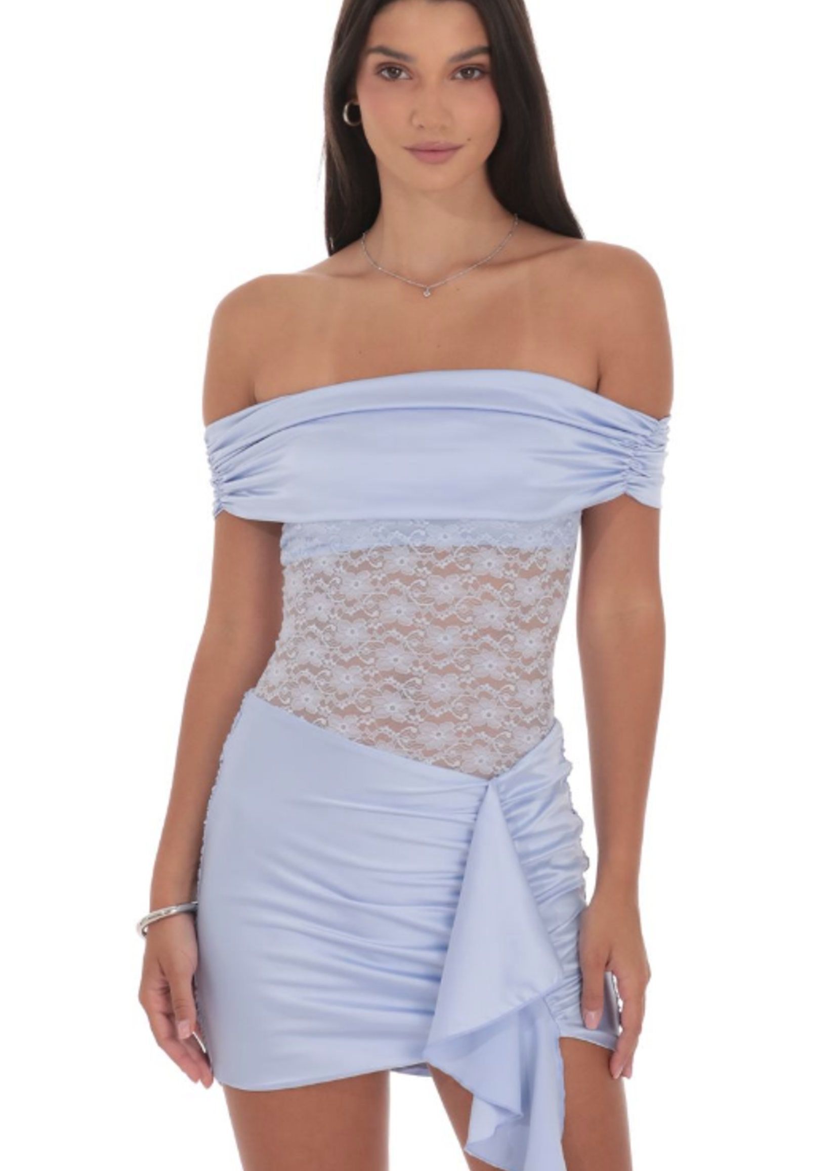 Intricate Detail Blue Dress