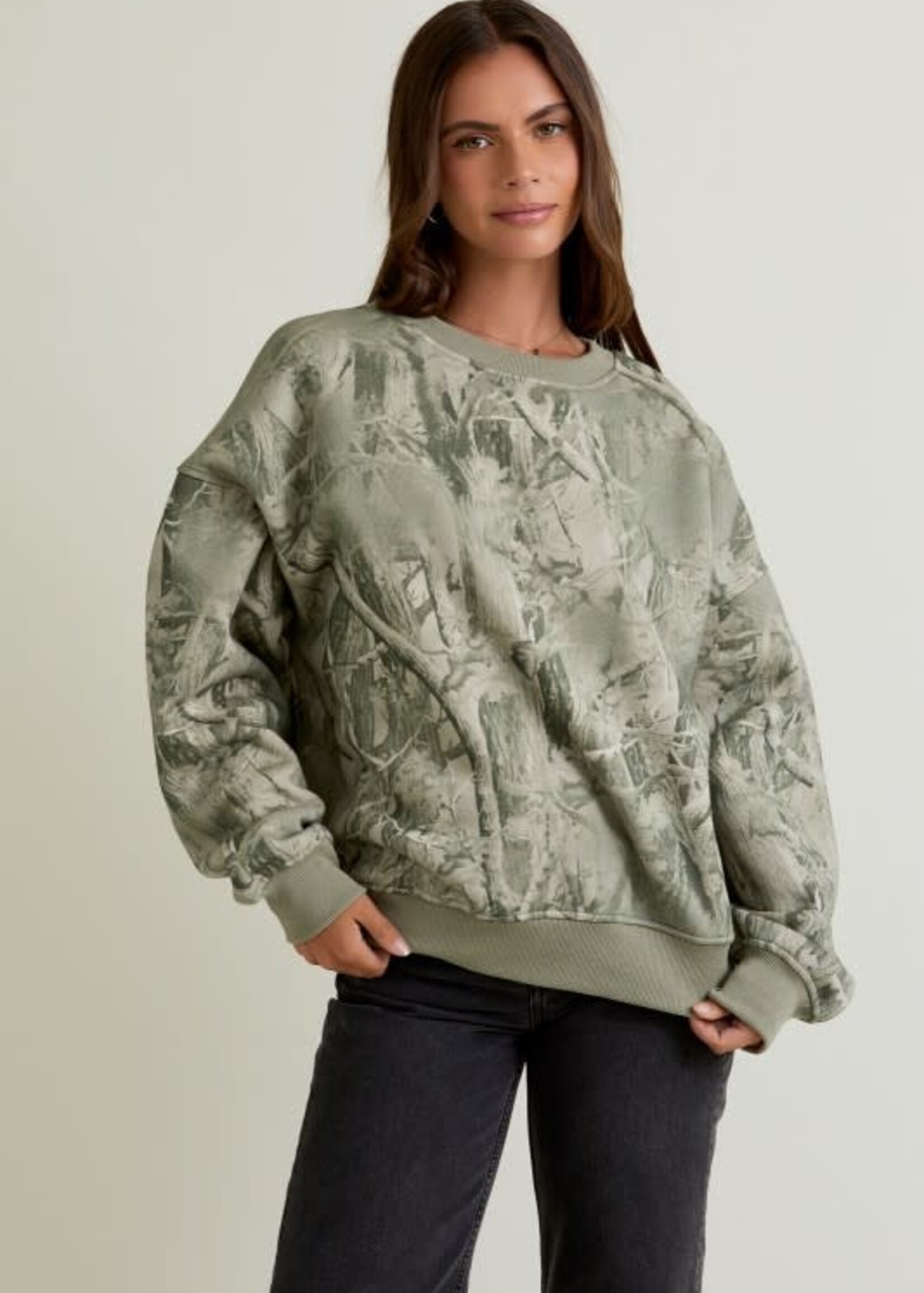 Sage Camo Sweatshirt