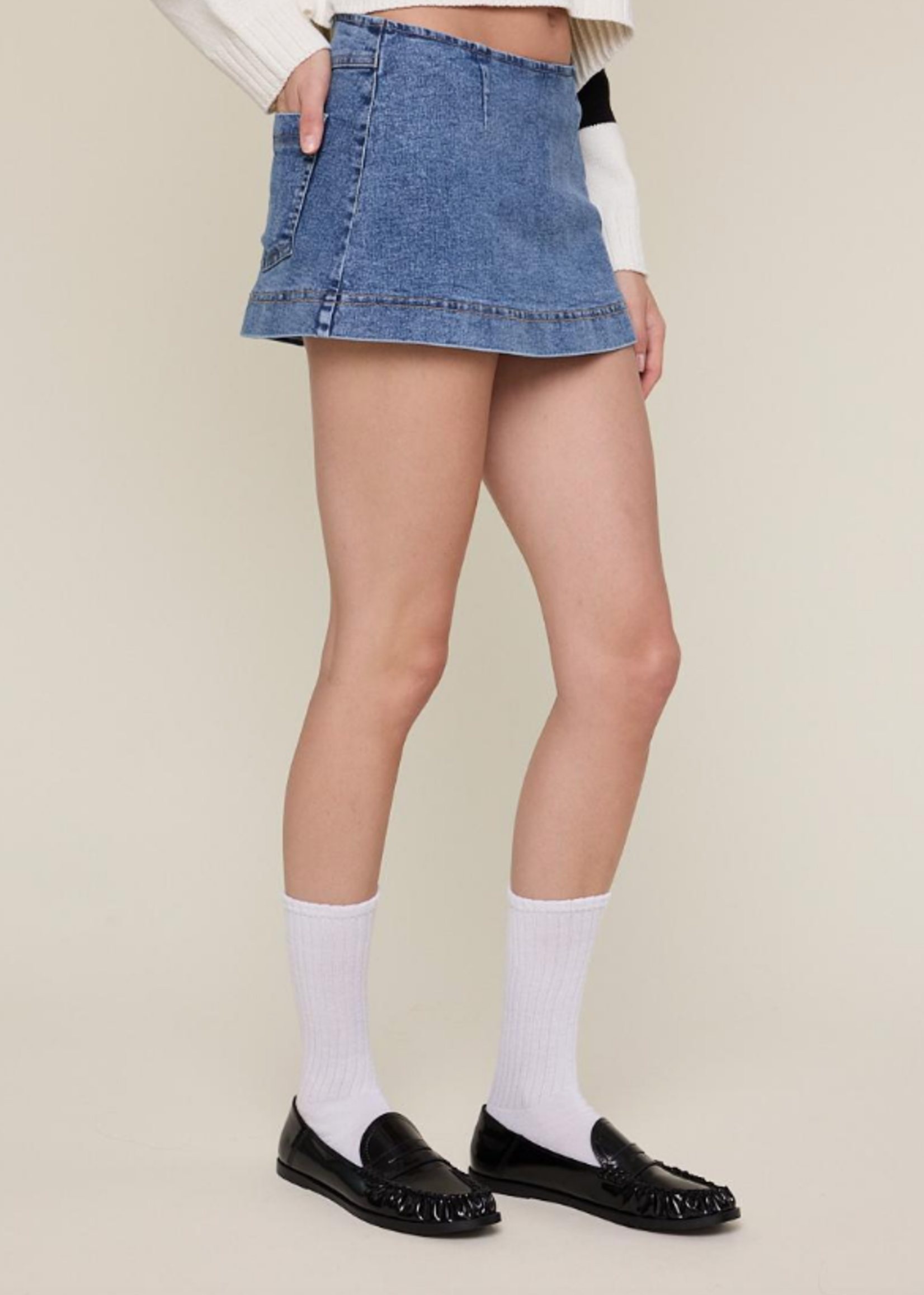 Right On Denim Skort