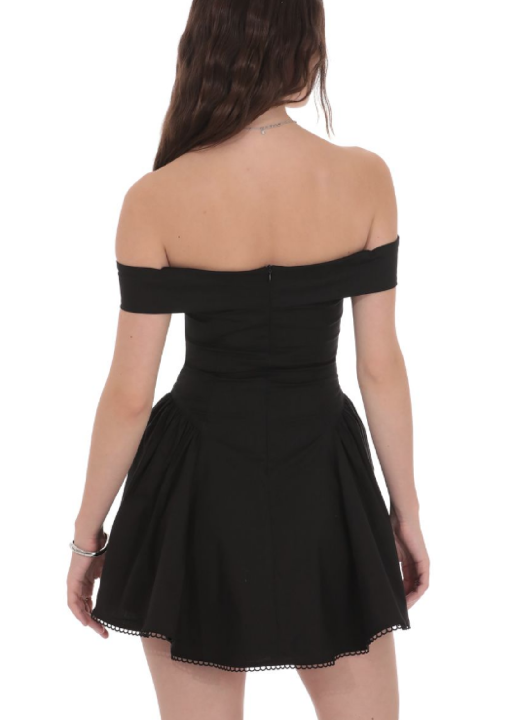 Off Shoulder Fit and Flare LBD
