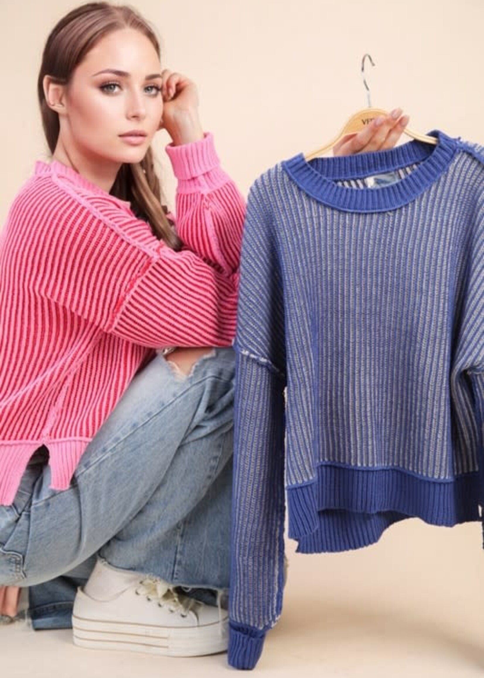 Stripe It On Sweater (4 Colors)