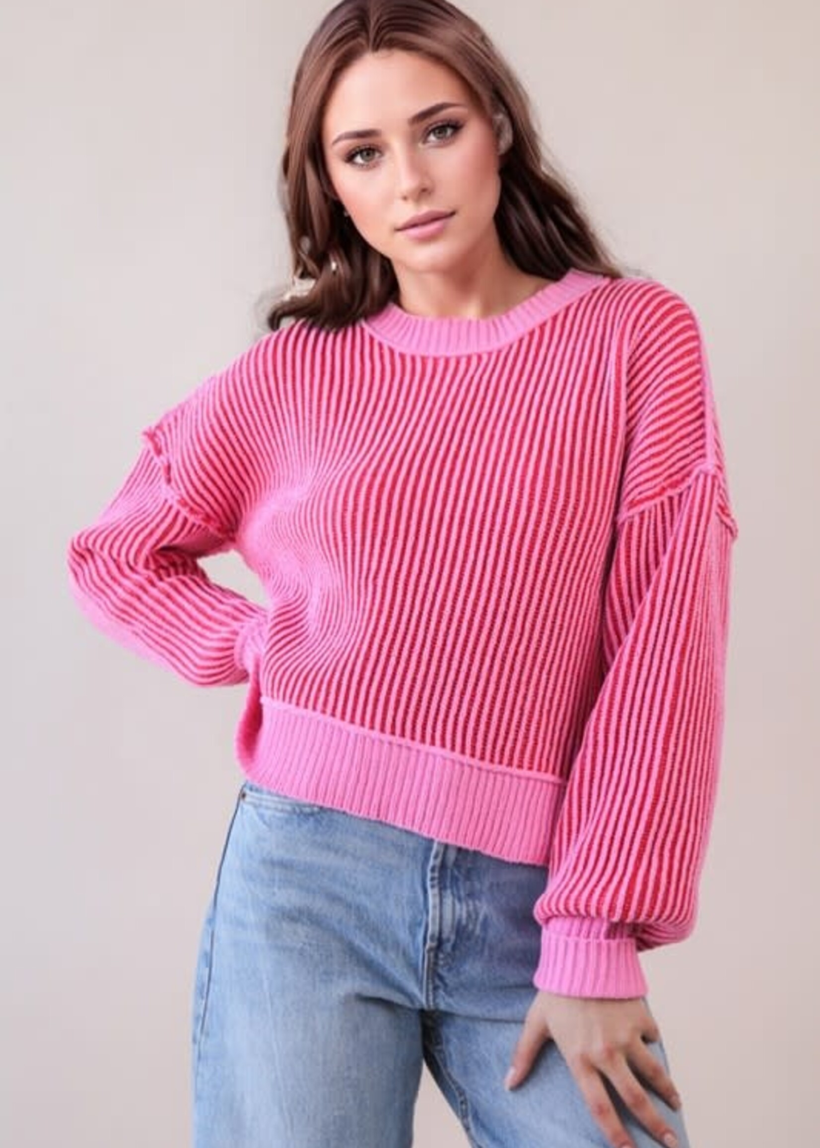 Stripe It On Sweater (4 Colors)