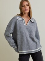 Stitch Detail Grey Sweater