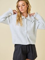 Ruffle Collar Cardigan (2 Colors)