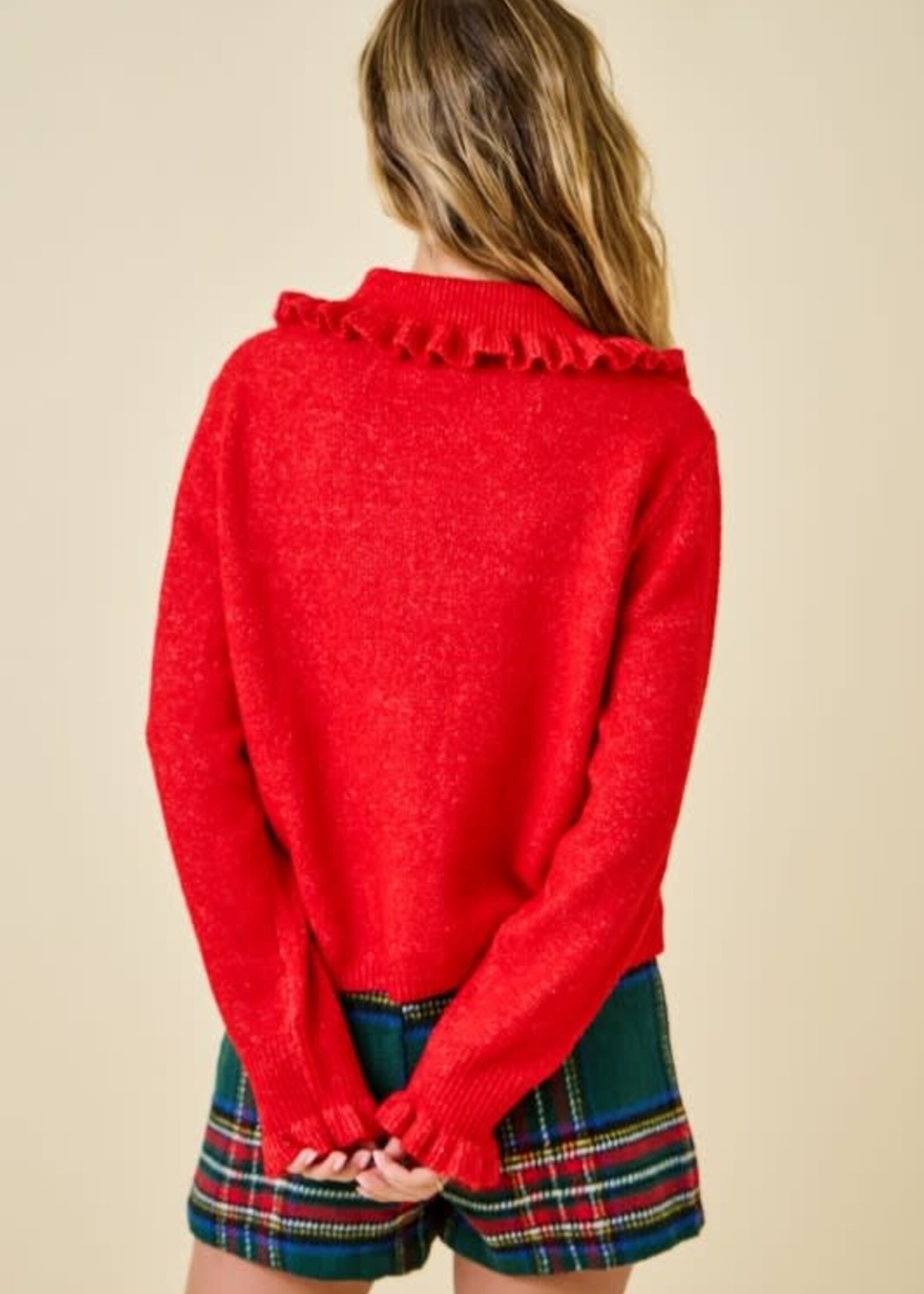 Ruffle Collar Cardigan (2 Colors)