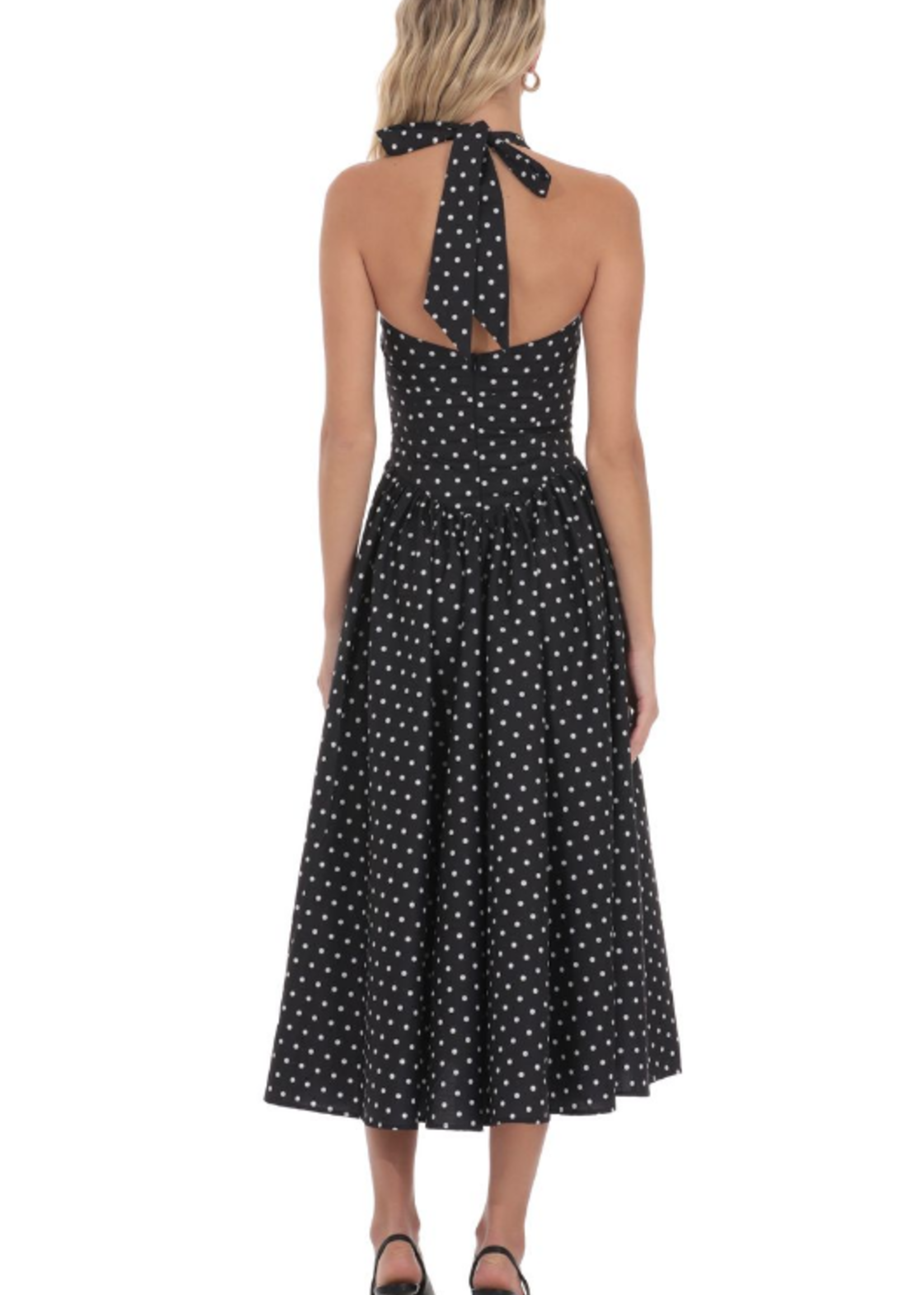 Polly Polka Dottie Midi Dress
