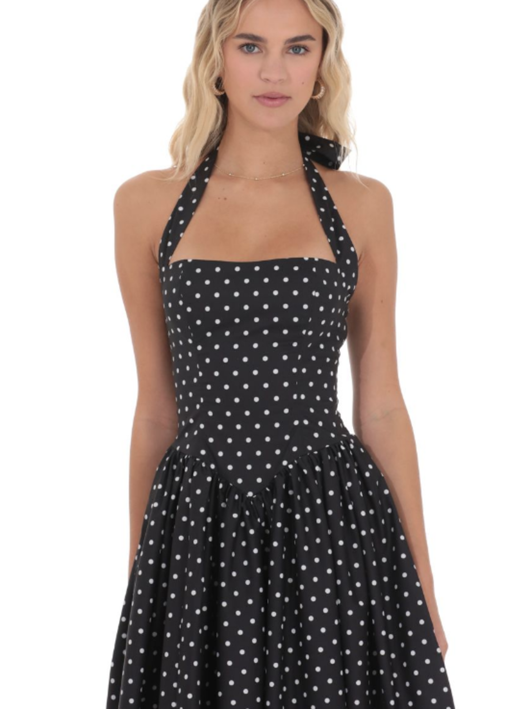 Polly Polka Dottie Midi Dress